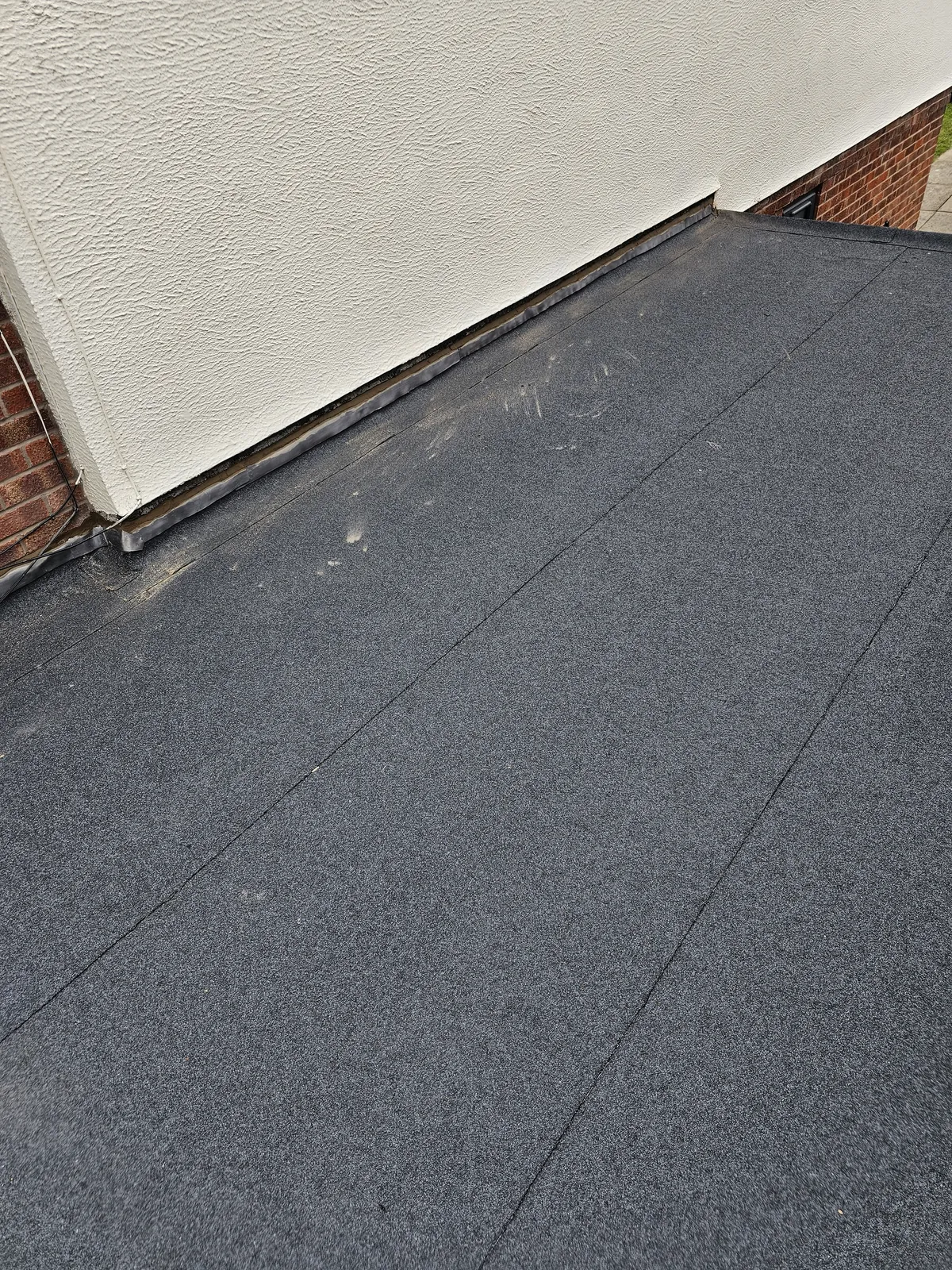 GRP fibreglass flat roof