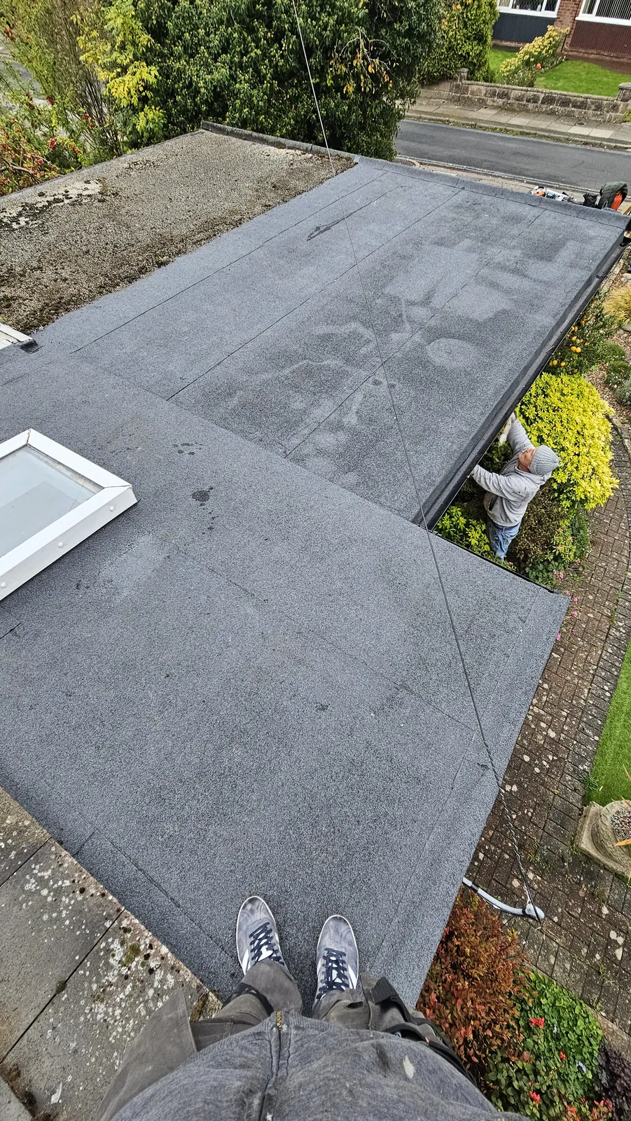 Flat roof re-cover