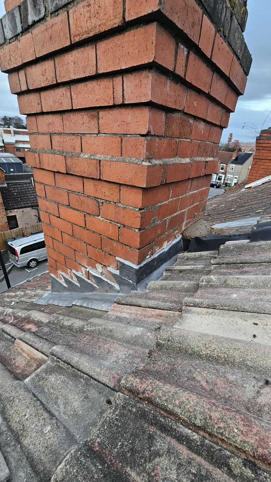 Completed lead weatherproofing