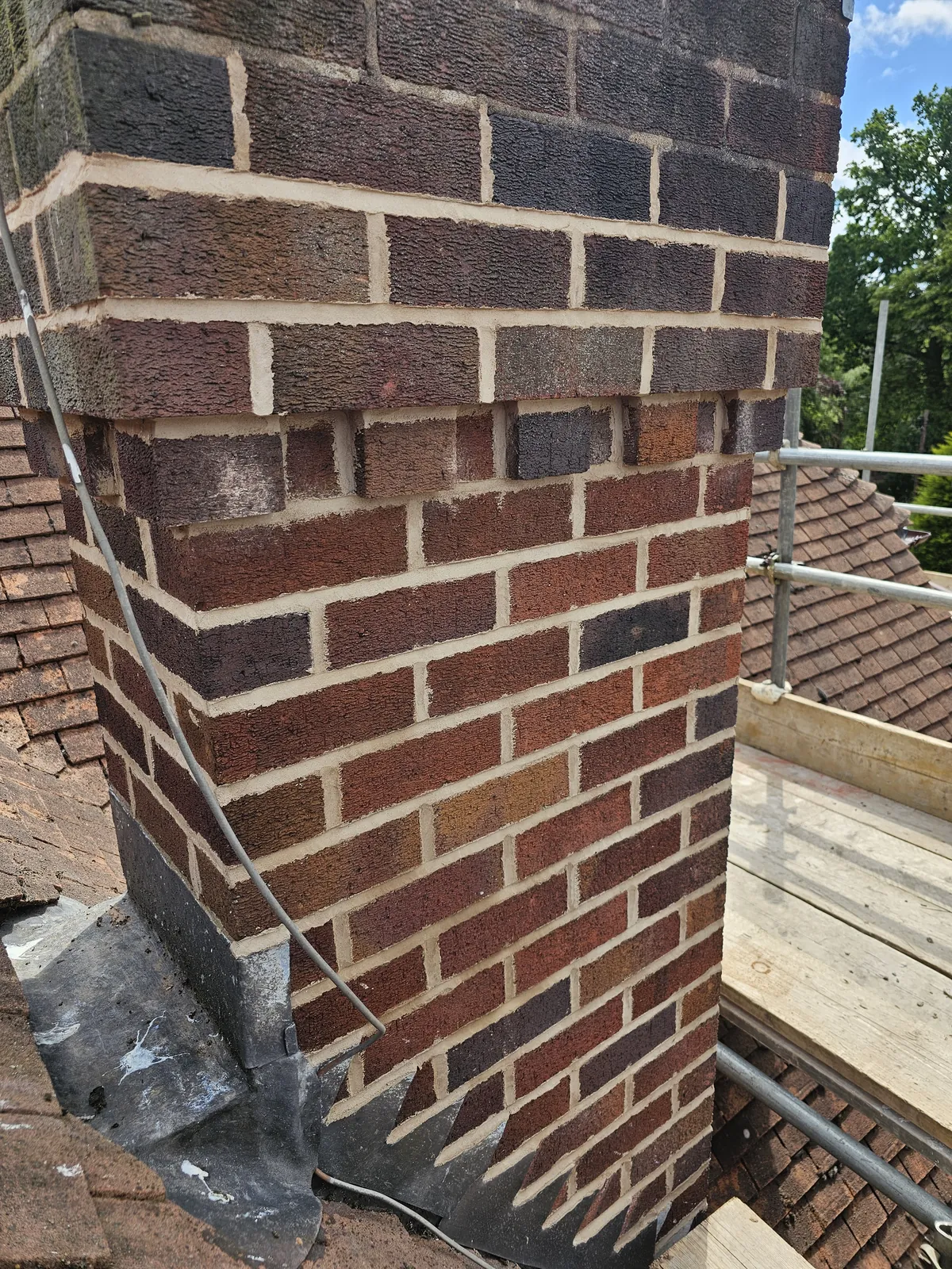 Chimney repointing work