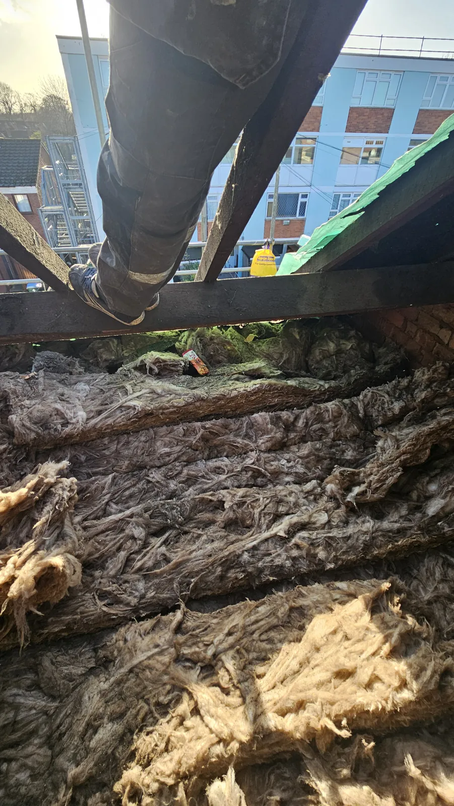 Rafter-level roof insulation